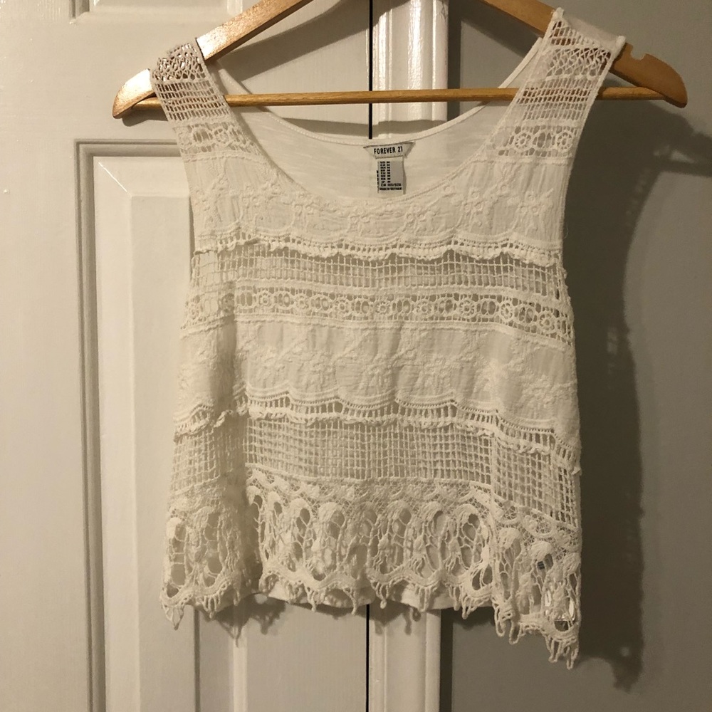 Cropped Knitted Tank Top